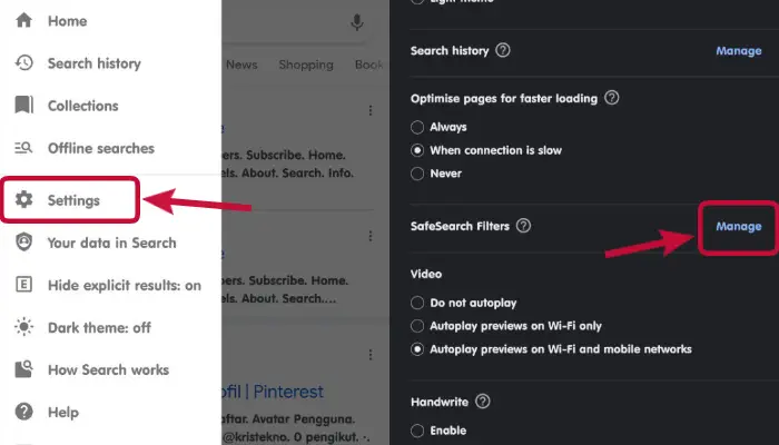 Cara Menonaktifkan Safe Search di UC Browser