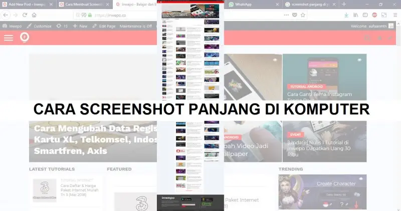 Cara Screenshot 1 Halaman Di Hp