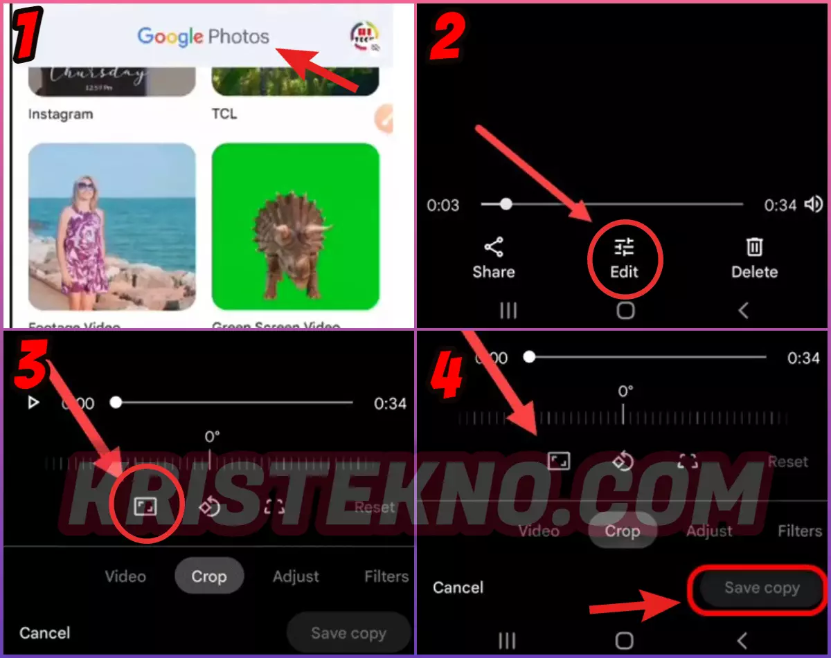 cara memotong video di samsung pakai aplikasi foto google
